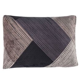 Fronha Avulsa Plush Estampada Havan Casa - Oliver Geo Cinza