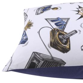 Fronha Avulsa Infantil Malha Estampada Havan Casa - Play Marinho