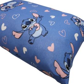 Fronha Avulsa Estampada 100% Algodão Disney - Stitch Sweet