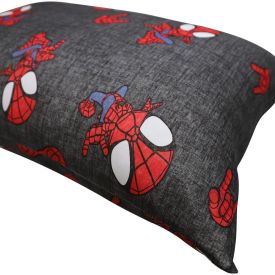 Fronha Avulsa Infantil 100% Algodão Marvel 1 Pç - Spidey Textura