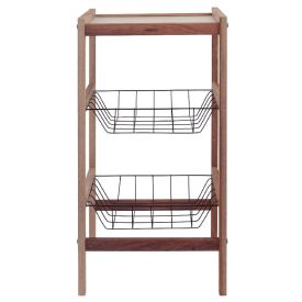 Fruteira Estante Montável 2 Cestos Tramontina  - Madeira  