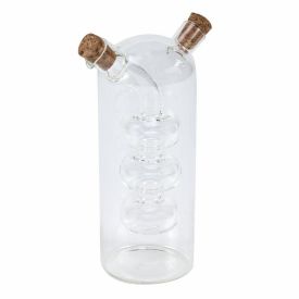 Galheteiro Duplo Espiral de Vidro Havan Casa - 380ml