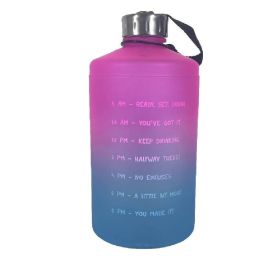 Garrafa De Água C/ Tampa Cromada 2,2L Havan Casa   - Azul e Rosa