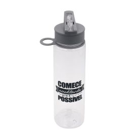 Garrafa De Água Estampada Havan Casa 700Ml - Cinza