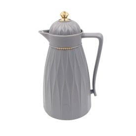 Garrafa Térmica Com Topo Dourado Havan Casa 1 Litro - Cinza