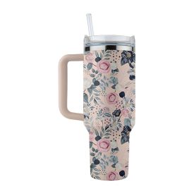 Copo Térmico Inox Estampado Havan Casa 1,2 Litros - Flores Médias