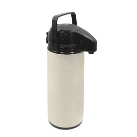 Garrafa Térmica Shiny Havan Casa 1,9 Litros - Bege e Preto