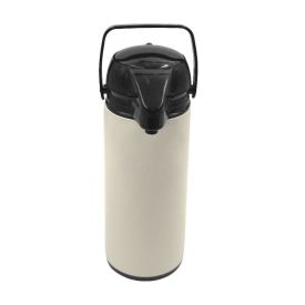 Garrafa Térmica Shiny Havan Casa 1,9 Litros - Bege e Preto