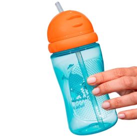 Garrafinha Dino Patinete 340 Ml Buba - Azul Claro