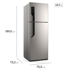 Geladeira Electrolux Frost Free com AutoSense 480 Litros Inox Look