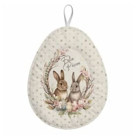 Guirlanda Decorativa de Páscoa Havan Casa - Bege