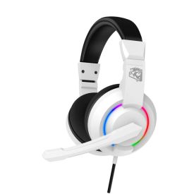 Headset Gamer Elg  Alcor Multi Plataforma Branco Led Rainbow