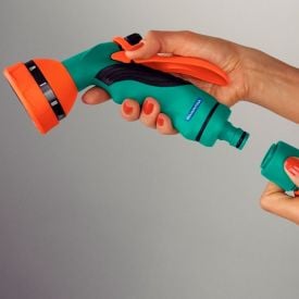 Hidropistola De Irrigação Com Engate Rápido Tramontina Multifunção - Verde