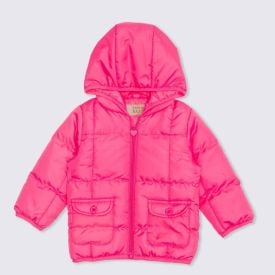 Jaqueta de Bebê Nylon com Capuz Yoyo Baby Rosa