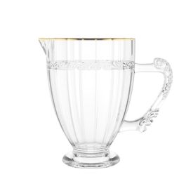 Jarra de Cristal Imperial com Filete Dourado Lyor - 1,3 Litros