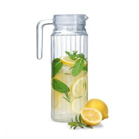 Jarra De Vidro Com Tampa Plástica Ibiza Havan Casa 1 Litro - Transparente