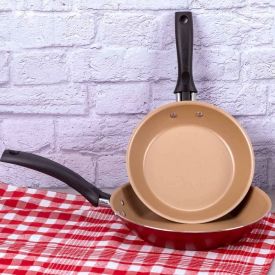 Jogo De 2 Frigideiras Em Alumínio Turim Tramontina - Vermelho