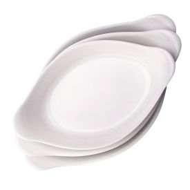 Jogo de Assadeiras Marinex Opaline 3 Peças - Branco