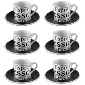 Jogo De Café Haüskraft 12 Peças Porcelana - Espresso