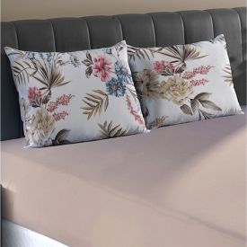 Jogo De Cama Casal Malha 100% Algodão Solecasa 3 Pçs - Kendy Bege