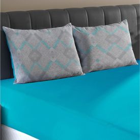 Jogo De Cama Casal Malha 100% Algodão Solecasa 3 Pçs - Venice Turquesa