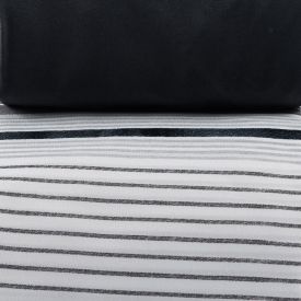 Jogo De Cama Casal Micropercal Havan Casa 4 Pçs - Tony Listra Cinza