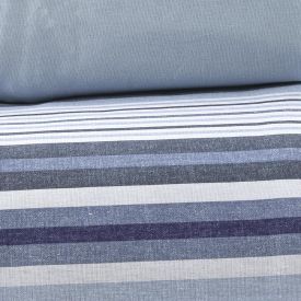 Jogo De Cama King 100% Algodão Royale 4 Peças - Theo Azul