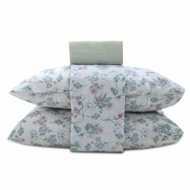 Jogo De Cama Queen 100% Algodão Royale 4 Peças - Donatella Claro