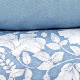 Jogo De Cama Queen 100% Algodão Royale 4 Peças - Stone Azul