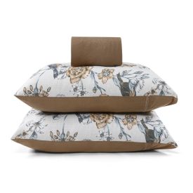 Jogo De Cama Queen Malha 100% Algodão Soleca 3 Pçs - Floratta Savana