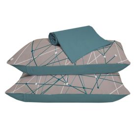 Jogo De Cama Queen Malha 100% Algodão Solecasa 3 Pçs - Caleo Retrô
