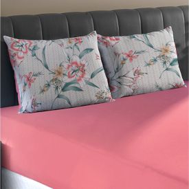 Jogo De Cama Queen Malha 100% Algodão Solecasa 3 Pçs - Daisy Goiaba