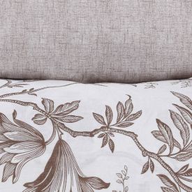 Jogo De Cama Queen Percal 200 Fios Buona Fortuna 4 Pçs - Serena Textura Cru