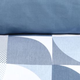 Jogo De Cama Queen Percal Buona Fortuna 4 Pçs - Lorenzo Azul 