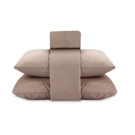 Jogo De Cama Queen Micropercal Liso Havan Casa 4 Peças - Bege