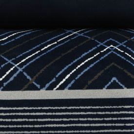 Jogo De Cama Queen Micropercal Havan Casa 4 Pçs - Marinhos Listra Marinho