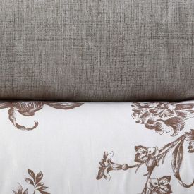 Jogo De Cama Queen Percal 200 Fios Buona Fortuna 3 Pçs - Textura Olivia Cru