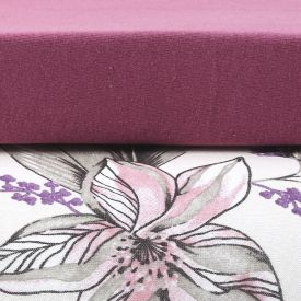 Jogo De Cama Solteiro Malha Havan Casa 2 Pçs - Ivy Fúcsia