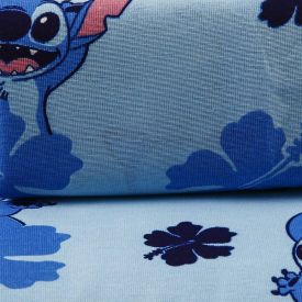 Jogo De Cama Solteiro Estampado Malha Lepper 2 Pçs - Stitch