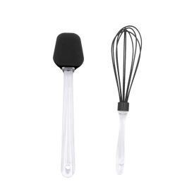 Jogo De Espátula E Fouet De Silicone Basic Havan Casa 2 Pçs - Preto
