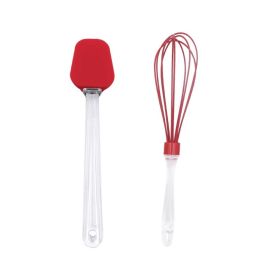 Jogo De Espátula E Fouet De Silicone Basic Havan Casa 2 Pçs - Vermelho