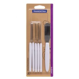 Jogo De Espátulas Tramontina Ipanema 6 Peças - Branco