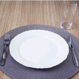 Aparelho De Jantar Opaline Pétala Com Copos Nadir 16 Peças - Branco