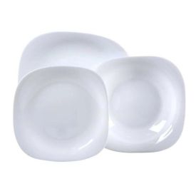Aparelho De Jantar Opaline Plaza Nadir 12 Peças - Branco