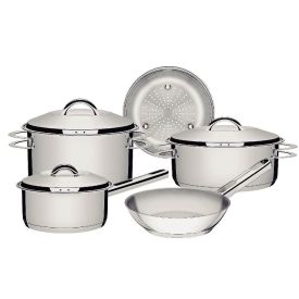 Jogo De Panelas Indução Tramontina Solar 5 Pçs - Inox