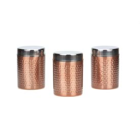 Jogo De Potes Martelado 10Cm - Finecasa - Aço 