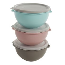 Jogo De Potes Wave 500Ml Plasvale 3 Peças - Plástico