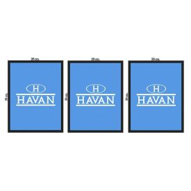 Jogo De Quadros Fx Quadros 28Cm 3 Peças - Lua