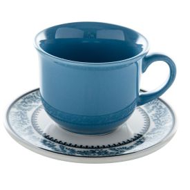 Jogo De Xícara De Chá Jamile Biona 12 Pçs - Cerâmica