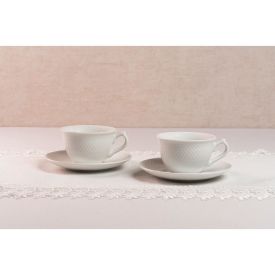 Jogo De Xícaras Com Pires Veneza Havan Casa - 12 Peças